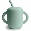 Mushie Tasse à paille Cambridge Blue