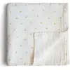Mushie Maxi lange en coton bio Couronne (120 x 120 cm)