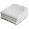 Mushie Lot de 3 langes en coton bio Crowns (60 x 60 cm)