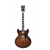 D'angelico - Premier Dc Brown Burst - Guitare Semi-Hollow Body