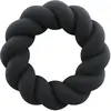 Rocks-off - Twist Non Vibrating Liquid Silicone Ring Black