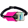 Spibelt Grande poche en tissu fushia avec Fermeture éclair noire