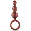 Anal Adventures Matrix - Beaded Loop Anaal Plug - Koper