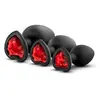 Luxe Bling anaalplug set - Rood