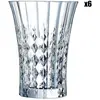Cristal d'Arques Paris - Collection Lady Diamond - 6 Gobelets forme ha...