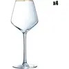 Luminarc Ultime Wijnglas - Goudkleurig randje - 38 cl - Set-4