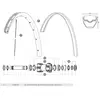 Mavic Rayons Gauches Crossride Tubeless Quest 12 Unités 278 mm