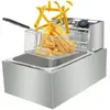 Yoleo - Electric Deep Fryer 6L - Friteuse Électrique professionnelle 220V 2500W - 45 x 28 x 30cm - 60-200°C