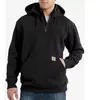 Carhartt Rain Defender Loose Fit Heavyweight Quarter-Zip Hoodie, zwart...
