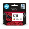 HEWLETT-PACKARD HP 650 - Couleur (cyan délavé, magenta délavé, jaune délavé) - originale - cartouche d'encre