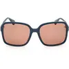 MAX &CO Lunettes pour femme, Vert foncé brillant, 57/18/130