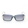 MAX &CO Lunettes pour femme, Bleu turquoise, effet brillant, 53/18/140