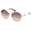 Lunettes de soleil - Guess - 7907 - Ronde - Orange - Verres marron dégradé