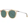 Lunettes de soleil SKECHERS SE6107 - Forme ronde - Couleur orange - Verres verts polarisés