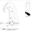 Mavic Rayons Gauches Comete Pro Carbon Sl Ust Disc 2 Unités 254 mm