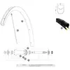 Mavic Rayons Avant Gauches Ksyrium Pro Carbon Sl Ust 285/291 mm