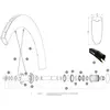 Mavic Rayons Comete Pro Carbon Sl Ust Front 2 Units/rear Left 2 Unités