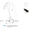 Mavic Rayons Gauches Ksyrium Pro Carbon Sl Ust Disc 2 Unités 283 mm