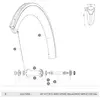 Mavic Rayons Aero Cxr Elite Exalith Front 9 Unités