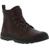 Palladium Bottines unisexes Pampa en cuir avec fermeture éclair, Bison, 43 EU