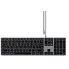 Satechi Slim W3 - Clavier - rétroéclairé - USB-C - AZERTY - Français