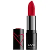 NYX Professional Makeup Shout Loud satin lipstick #red haute