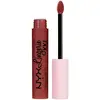 NYX PROFESSIONAL MAKEUP Rouge à Lèvres Liquide Mat Lip Lingerie XXL, Longue Tenue, Formule Vegan, Sans transfert, Teinte : Straps Off (08), 4 ml
