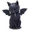 Nemesis Now Objet décoratif - GRINDSTORE - Malpuss Winged Occult Cat Figurine - Blanc - Intérieur