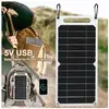 MOOHOP Panneau Solaire, Portable 6W Extérieur IP65 Panneau Solaire Étanche Mobile Power Charger