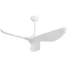 Yoleo - Ventilateur de plafond intérieur et extérieur moderne de 38' sans lumière,3 Pales avec télécommande de moteur DC,Blanc