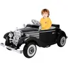 Voiture électrique rétro pour enfants - ORYXEARTH - Noir - Batterie 12...