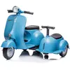 Vespa scooter moto électrique double pour enfants - ORYXEARTH - Bleu -...