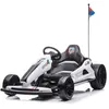 ORYXEARTH Karting électrique pour enfants, 12V, vitesse 3-5 km/h   Expérience de conduite sportive et sécurisée pour les enfants Blanc