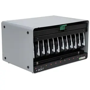 LocknCharge Bolt 12 Phone Charging Station w/USB-C to USB-C Cables - UK/EU, Chargeur USB pas cher