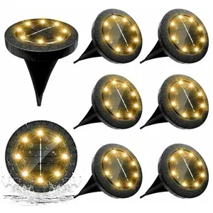 LUCKY-88 Lampe Solaire Exterieure 8pack 8LED Luminaire Solaire Extérie... pas cher