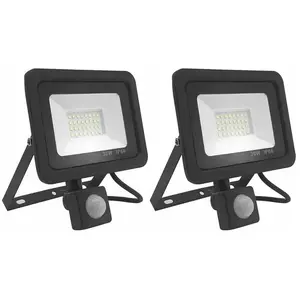 DAZZLER Lot de 2 Projecteur led 30W avec Détecteur de Mouvement, 2700L... pas cher