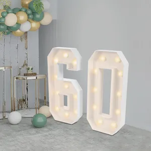 SENDERPICK 60 Light Anniversaire Décoration Light Up Chiffres Pour Déc... pas cher
