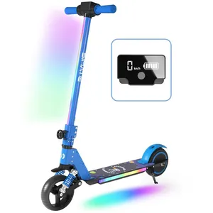 ELSCOOT Trottinette électrique Enfants Avec Amortisseurs- Néons coloré... pas cher