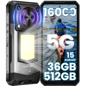 OUKITEL WP56 5G Smartphone Robuste Android 15 36Go+512Go 16000mAh 6.8 ... pas cher