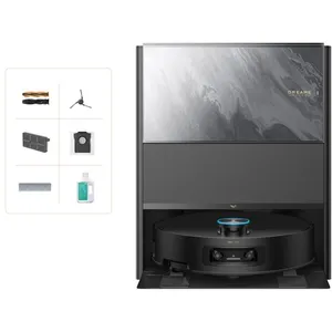 Robot Aspirateur Laveur Dreame Aqua10 Ultra Track Complete Noir 25kPa Lavage 45°C Obstacles 6cm Démêlage 100% Évite +240