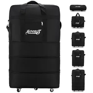 Sac de Voyage à Roulettes 45L-95L, Extensible Pliable Duffle Bag Sac d... pas cher