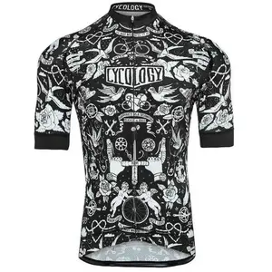 Cycology Maillot à Manches Courtes Velo Tattoo pas cher