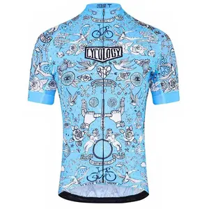 Cycology Maillot à Manches Courtes Velo Tattoo pas cher