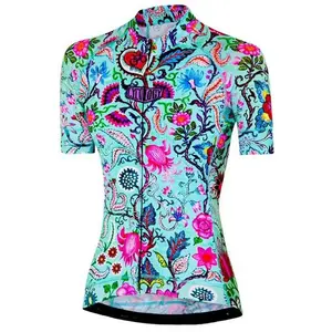 Cycology Maillot à Manches Courtes Secret Garden pas cher