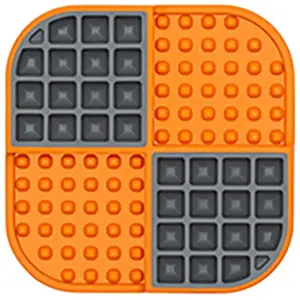 Innovative Pet Products Lickimat Slomo - slowfeeder voor kat en kleine hond - tegen schrokken - oranje pas cher