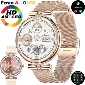 XTRADITECH Montre Connectée Femme Ronde Smartwatch Étanche IP68 Boîtie...Vendu parcdiscount