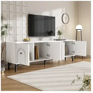 OKWISH Lot de 2 Chaises Pivotantes 56×50×70 cm - Avec Cadre en Métal Doré et Coussin dAssise - Velours Couleur Ivoire pas cher