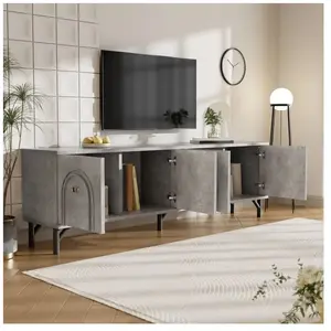 OKWISH Lot de 2 Chaises Pivotantes 56×50×70 cm - Avec Cadre en Métal Argenté et Coussin dAssise - Velours Gris pas cher