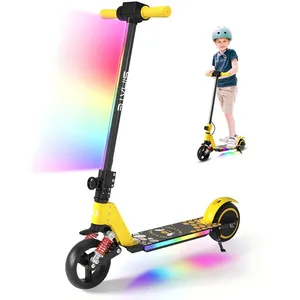 EROLLERRUN Trottinette électrique Enfants Et Adolescents Avec Absorpti...