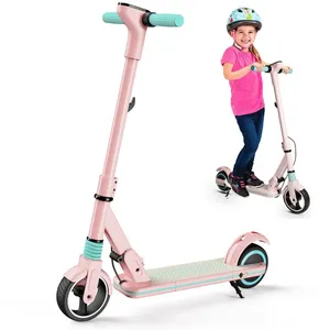 Trottinette Electrique Rose Enfant 6 a 16 Ans - EROLLERRUN - S3 - 2 ro...
